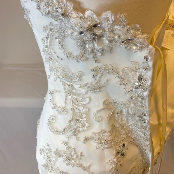 Sottero and Midgley Haute Couture wedding dress gown size 8 Ivory - Picture 6 of 15